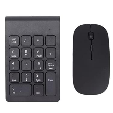 Imagem de SUNGOOYUE Combinação de Teclado Numérico e Mouse Sem Fio, 2,4 GHz, Teclado ABS de 18 Teclas Com Mouse de 1200 DPI, Preto, Portátil para Notebook, Contabilidade, Serviços Bancários