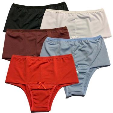 Imagem de Kit 5 Calcinhas Cós Alto Fristyle Em Microfibra Modeladora Lingerie Ad