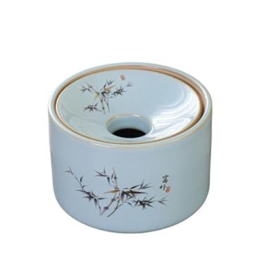 Imagem de Cinzeiro Cinzeiros de cerâmica com tampas e estampas para uso doméstico, sala estar escritório