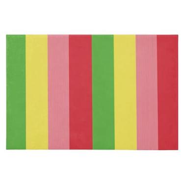 Imagem de CEBUGI Tapete de área 60 x 90 cm macio lavável tapete antiderrapante com suporte de borracha colorido patchwork padrão tapetes de área para sala de estar, quarto, decoração de casa