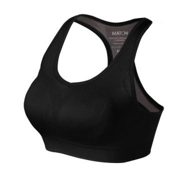 Imagem de Sutiãs esportivos Match Racerback para mulheres  blusas de treino acol