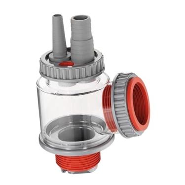 Imagem de Fenteer Adaptador de tubo de drenagem de pia de cozinha, conector de tubo, válvula de saída de resíduos, ramal de esgoto