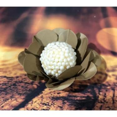 Imagem de Forminhas para Doces Finos - Kit 40/120 Formas Flor Decorativas | Ideal para Casamentos, Festas e Cupcakes (Style - Marrom Havana,120)