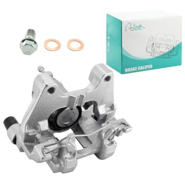 Imagem de AULINK 3Q0615423 Conjunto de pinça de freio a disco traseiro esquerdo (2.0L L4) com suporte para Volkswagen Tiguan 2018 2019 2020 2021 2022 2023 lado do motorista traseiro 19-B7500 19B7500