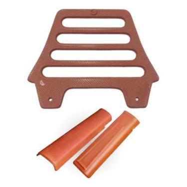 Imagem de Passarinheira Telha Colonial Plan Kit 50 Pvc Marrom Tapa Vão - UNI ECC