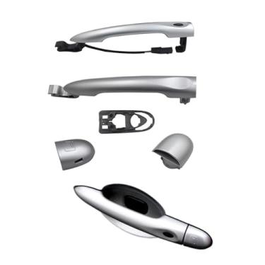 Imagem de Maçaneta externa com sensor, cor prata, modelo 806B08422R, compatível com Fluence Megane, cor preta, maçaneta externa comum para abertura de portas.(Silver smart entry,Rear right)