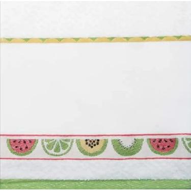 Imagem de Pano de Prato Dõhler ArtFacil Frutas para Pintar 45x70cm