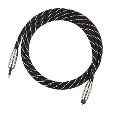 Imagem de Pissente Toslink para Mini Plug, Cabo de Áudio Óptico 3.5mm Conector Banhado a Ouro Transmissão de Sinal Com Baixo Jitter para Home Theater DVD CD PC Com Capa de PVC (1m/3,3 pés)
