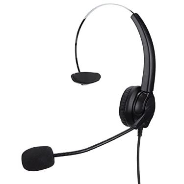 Imagem de RiToEasysports Fones de Ouvido de Call Center Com Cabo Sustentável Com Microfone Profissional para Comunicação Clara, Fones de Ouvido Telefônicos Flexíveis Com Proteção Auditiva para Representantes