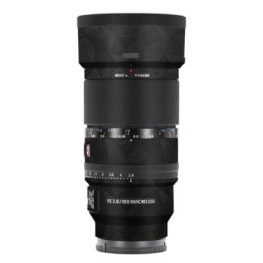 Imagem de 100 2.8 Câmera Macro Lens Skin Vinil Wrap Película Adesiva para Sony FE 100 mm F2.8 Macro GM OSS Protector Decalques Acessórios FE 2.8/100 (Triângulo Preto, para Sony FE 100 mm F2.8 Macro GM OSS)