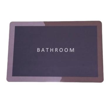 Imagem de Tapete de Banheiro Antiderrapante - Super Absorvente - Seca Rápido - Base Aderente - Evita Mofo e Maus Odores, 57x38 cm. (CINZA)