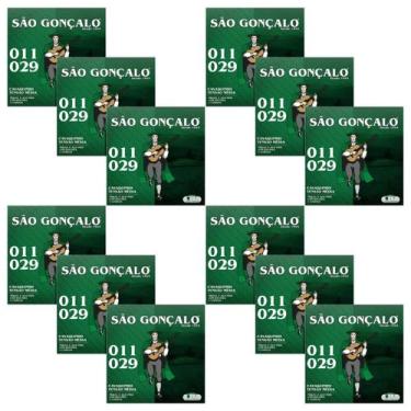 Imagem de Kit 12 encordoamento sao gonçalo cavaco niquel bolinha 011 - SAO GONCA