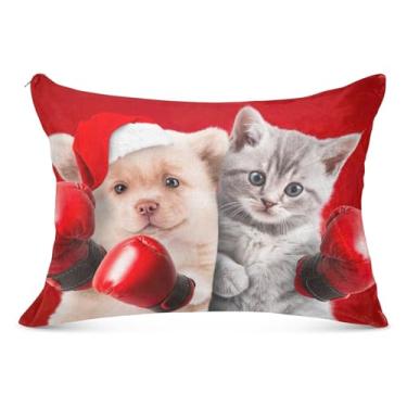 Imagem de Fronha decorativa com zíper para o corpo com estampa de arte padrão Queen King para cama, tamanho Queen, 50,8 cm x 76,2 cm