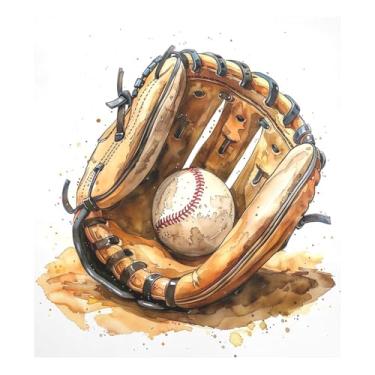 Imagem de Luva de beisebol ímãs de lava-louças para cozinha capa magnética reutilizável para geladeira 58 x 66 cm