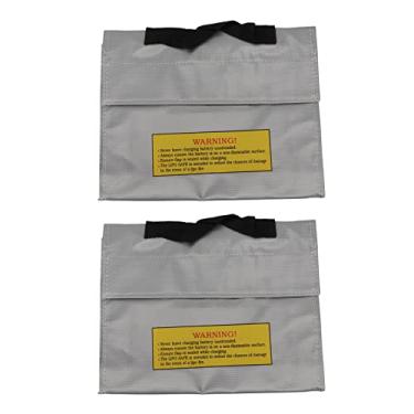 Imagem de aqxreight Saco de Bateria de Lítio de 2 Unidades à Prova de Fogo à Prova de Explosão de Fibra de PVC Saco de Bateria de Isolamento Eficaz Quando Acidentalmente Ex de de LítioSaco de BateriaSaco de