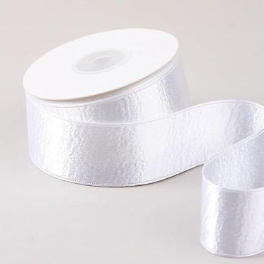 Imagem de Fita de cetim de cor sólida de 10 jardas 3,8 cm de largura, fita dupla face brilhante, laço de cetim metálico, acessórios de cabelo para casamento, embrulho de presente DIY