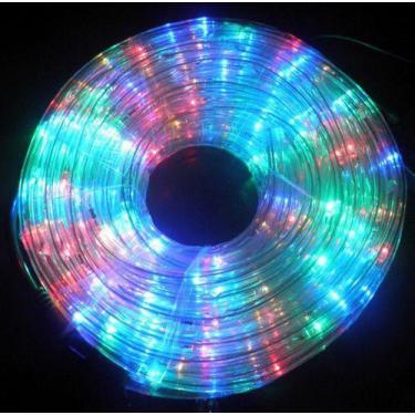 Imagem de Mangueira Iluminada 162 leds Pisca Colorido 110v 10m - GrupoShopMix