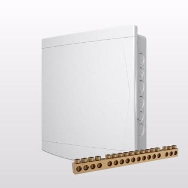 Imagem de Quadro Distribuição Embutir 18/24 Disj Com Barramento Tigre