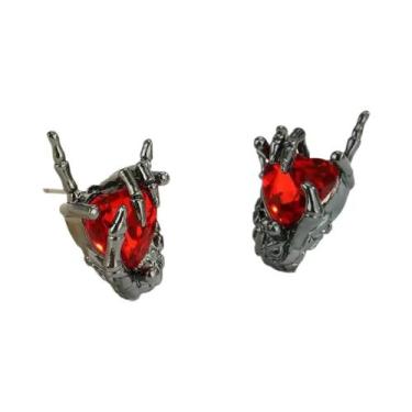 Imagem de 1 peça/4 peças moda criativa páscoa halloween palma amor brincos cavei