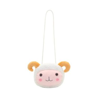 Imagem de Bolsa Transversal De Pelúcia De Urso Cartoon Fofa Mini Carteira Para M