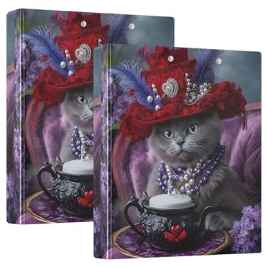 Imagem de Fichário gótico personalizado de chapéu vermelho com 3 anéis, 3 anéis, 200 folhas, pastas, caderno, anel redondo, fichário de apresentação, 31,5 x 27 x 6 cm, 1 pacote