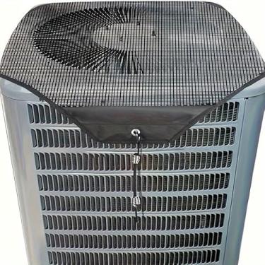 Imagem de 1 capa de ar condicionado central para unidades externas – capa protetora universal para ar livre, inclui 1 pano absorvente