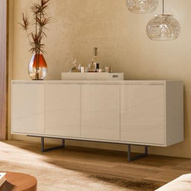 Imagem de Aparador Buffet 4 Portas com Pes de Metal Serra do Mar Artely