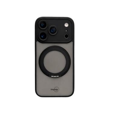 Imagem de Capa iPhone 17 Pro Max Stand Com Proteção de Câmera Originais iPlace, Preto