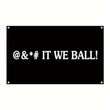 Imagem de Tapeçaria para pendurar na parede It We Ball Aesthetic 150x90cm, microtecido