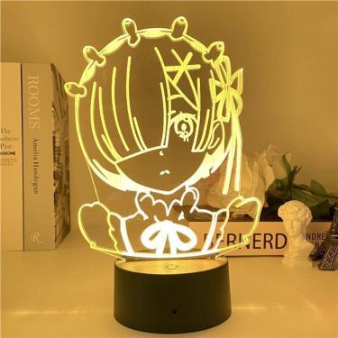 Imagem de Luz noturna LED 3D Re:Zero Começando a vida em outro mundo