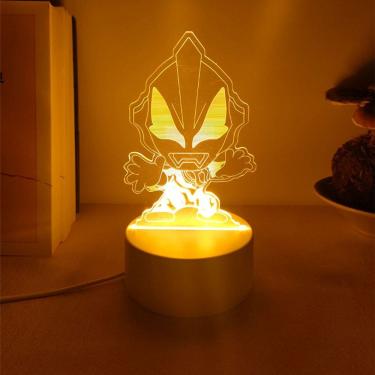 Imagem de Luz noturna Ultramans Geeds 3D LED que muda de cor 22 cm