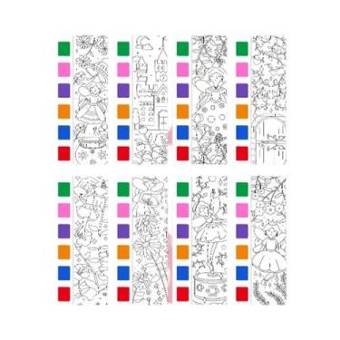 Imagem de Livro De Colorir Com Aquarela Para Crianças, 12 Páginas, Brinquedo De 