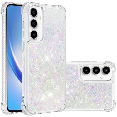Imagem de Monwutong Capa Slim Fit para Samsung Galaxy A36, TPU macio com glitter líquido efeito areia movediça silicone elegante, capa de proteção de tela e câmera para celular para Galaxy A36, LSWT colorida