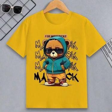 Imagem de Camiseta Infantil Estampa Urso Maverick em Algodão para Menino ou Meni