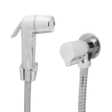Imagem de Chuveirinho Ducha Higiênica Gatilho Metal Cromado 1/4 Volta - Shop Hid