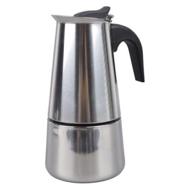 Imagem de AYNEFY Pote Moka de Aço Inoxidável, Fogão de Indução, Cafeteira Italiana, 300ml, 6 Copos, Perfeito para Uso Ao Ar Livre