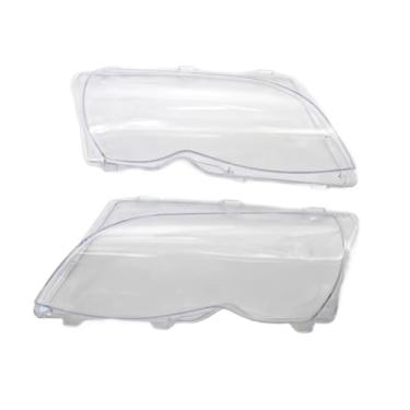 Imagem de Capa para lente de farol de carro, compatível com bmw 3 séries e46 318i 320i 325i 4 portas sedan 2002-2005(1 Pair)