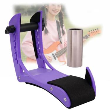 Imagem de Suporte De Suporte Para As Pernas Da Guitarra EléTrica,Apoio ErgonôMico Para Guitarra EléTrica Com Barra Deslizante Em AçO InoxidáVel Para Guitarristas