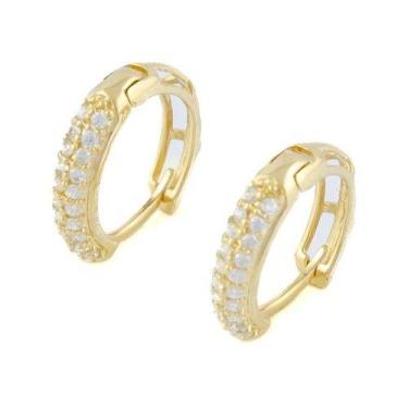 Imagem de Brinco Feminino Ouro 18k 750 Modelo Click Certificado Garant - JOIE JO