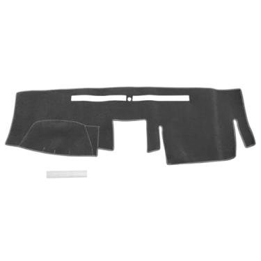 Imagem de REPAIROCK Capa de painel para Nissan Frontier 2007-2021 para Suzuki Equator 2009-2012 Tapete de painel antiderrapante Tapete de poliéster para console central de painel Tapete cinza