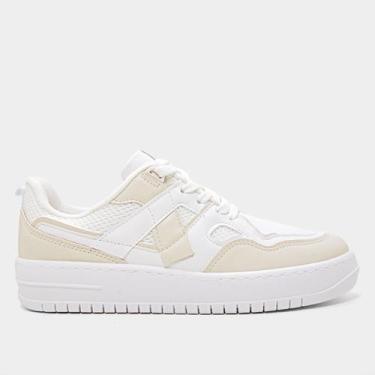 Imagem de Tênis Vizzano Casual Feminino, Branco, 37