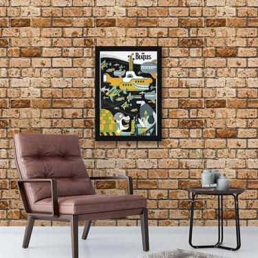 Imagem de Quadro Beatles Yellow Submarine 24X18Cm - Com Vidro