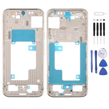 Imagem de Hiregolish Peças de reparo de placa de moldura de moldura de celular, para Google Pixel 9 Pro XL Placa de moldura intermediária original, conjunto de substituição com kits de reparo (ouro)