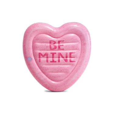 Imagem de Colchão Inflável Coração Doce Boia Piscina Pvc 145Cm