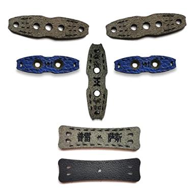 Imagem de Slingshot munição bolsas grandes couro super fibra material adequado para esferas de aço inoxidável 1/10.2 cm 5/40.6 cm 3/20.3 cm 1/5.1 cm fitas de tubo plano antiderrapante longa vida (20 peças