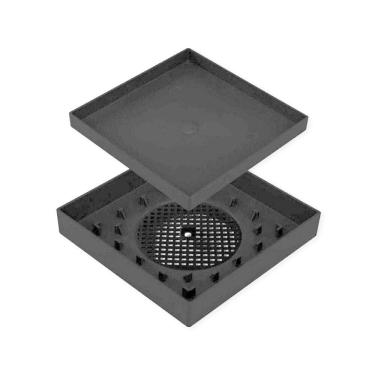 Imagem de Ralo 10x10 Oculto Seca Piso-porcelanato Inteligente Preto