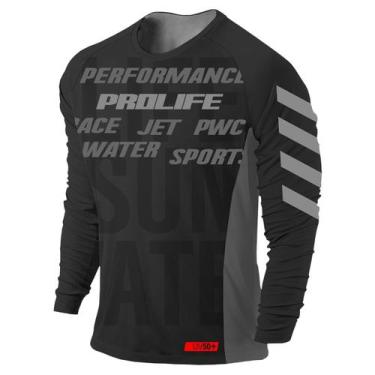 Imagem de Camisa UV Masculina Life - Prolife, Grafite, GG
