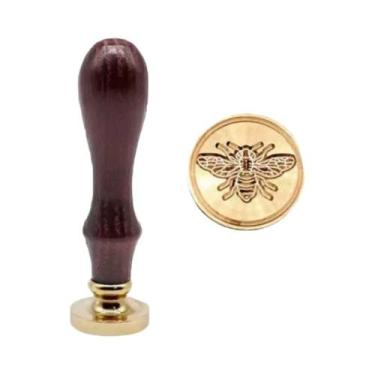 Imagem de Carimbo De Cera Metálico Retrô Antigo Para Selagem De Convites De Casa