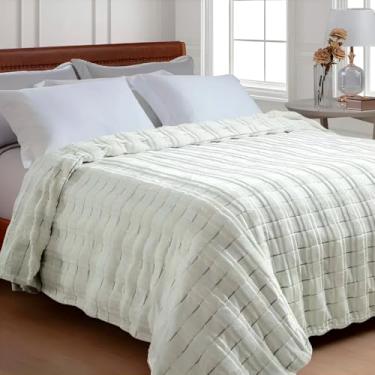 Imagem de Cobertor Casal Lili Katz Art Déco Branco 2,20MX2,40M Jolitex