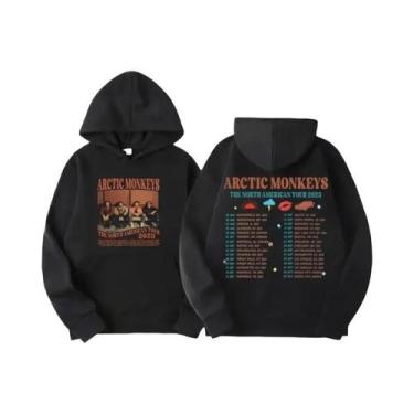 Imagem de Moletom Masculino Retro Rock Arctic Monkeys Com Capuz, Estampa De Álbu